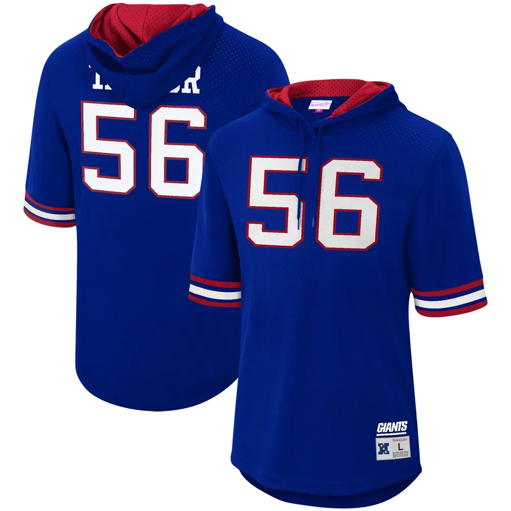 Lawrence Taylor New York Giants Mitchell & Ness Retired Player Mesh Name Number Hoodie T-Shirt - Royal