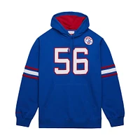 Men's Mitchell & Ness Lawrence Taylor Royal New York Giants Retired Player Name Number Pullover Hoodie