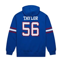 Men's Mitchell & Ness Lawrence Taylor Royal New York Giants Retired Player Name Number Pullover Hoodie