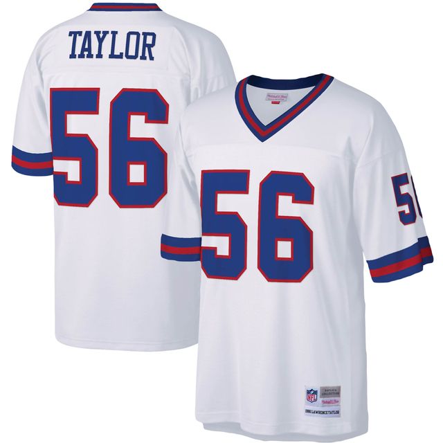 Maillot réplique Mitchell & Ness Lawrence Taylor blanc New York Giants Legacy pour hommes