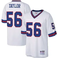 Men's Mitchell & Ness Lawrence Taylor Black New York Giants Retired Player  Name & Number Mesh Top