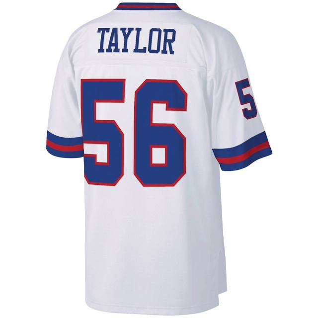 Maillot réplique Mitchell & Ness Lawrence Taylor blanc New York Giants Legacy pour hommes