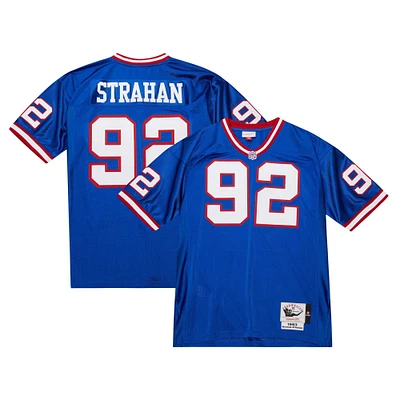 Maillot de joueur retraité authentique Mitchell & Ness Michael Strahan Royal New York Giants 1993 pour hommes