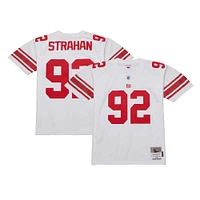 Maillot réplique Mitchell & Ness Michael Strahan blanc New York Giants Legacy pour hommes