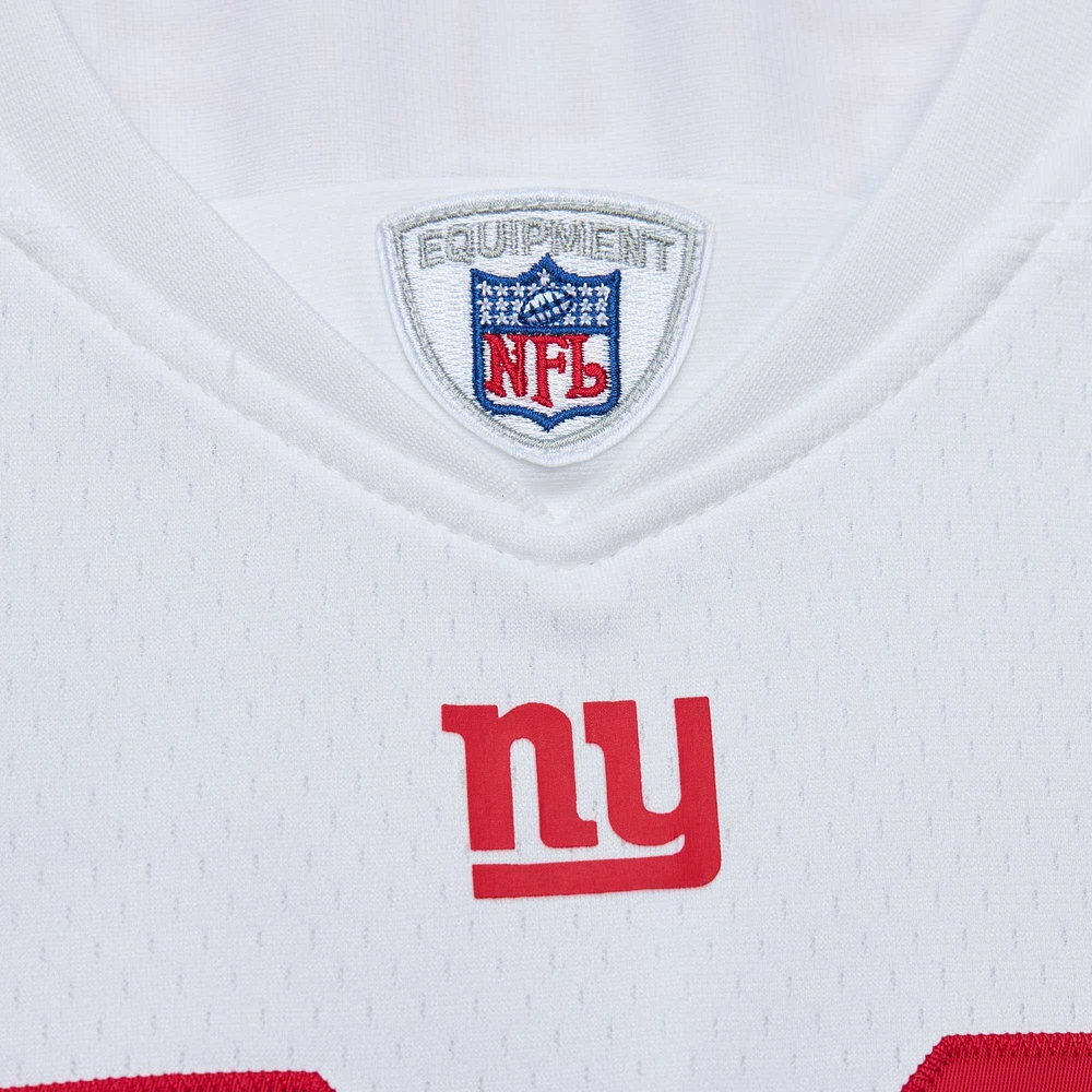 Maillot réplique Mitchell & Ness Michael Strahan blanc New York Giants Legacy pour hommes