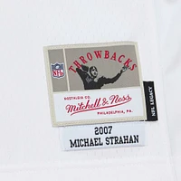 Maillot réplique Mitchell & Ness Michael Strahan blanc New York Giants Legacy pour hommes