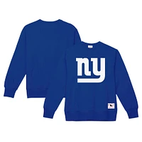 Men's Mitchell & Ness Royal New York Giants Basic Fleece Pullover Sweatshirt