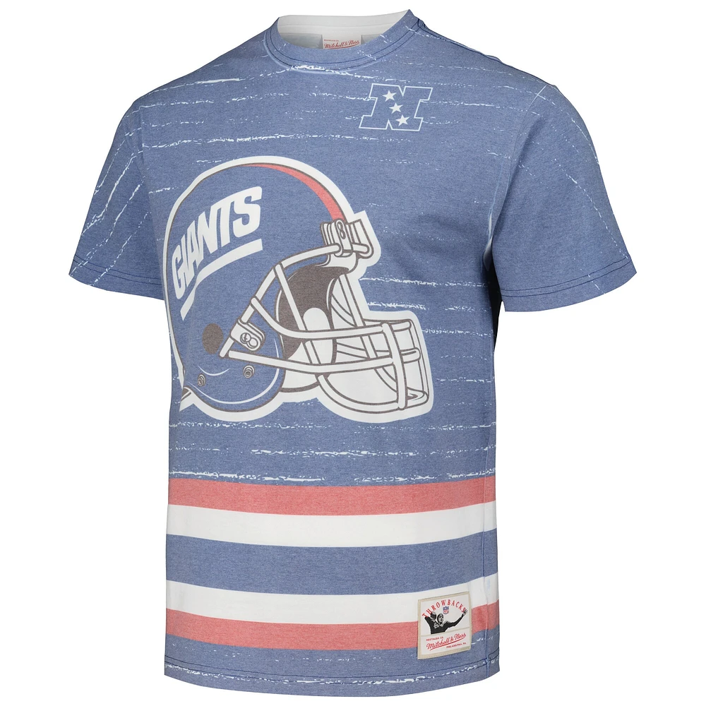 T-shirt Mitchell & Ness Royal New York Giants Jumbotron 3.0 pour homme