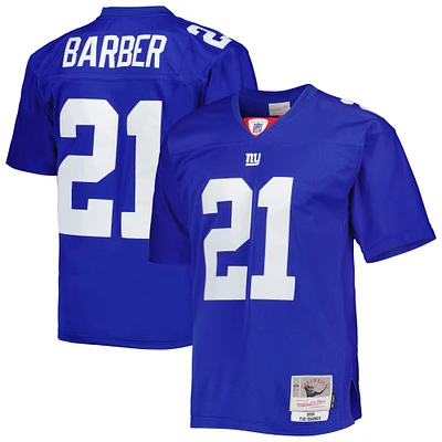 Men's Mitchell & Ness Tiki Barber Royal New York Giants Legacy Replica Jersey