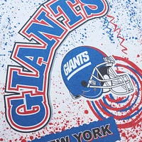 T-shirt blanc à imprimé intégral pour hommes Mitchell & Ness des Giants de New York Big Tall