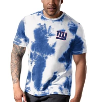 Men's MSX by Michael Strahan Royal New York Giants Freestyle Tie-Dye T-Shirt