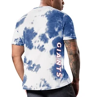 T-shirt freestyle tie-dye MSX by Michael Strahan Royal New York Giants pour hommes