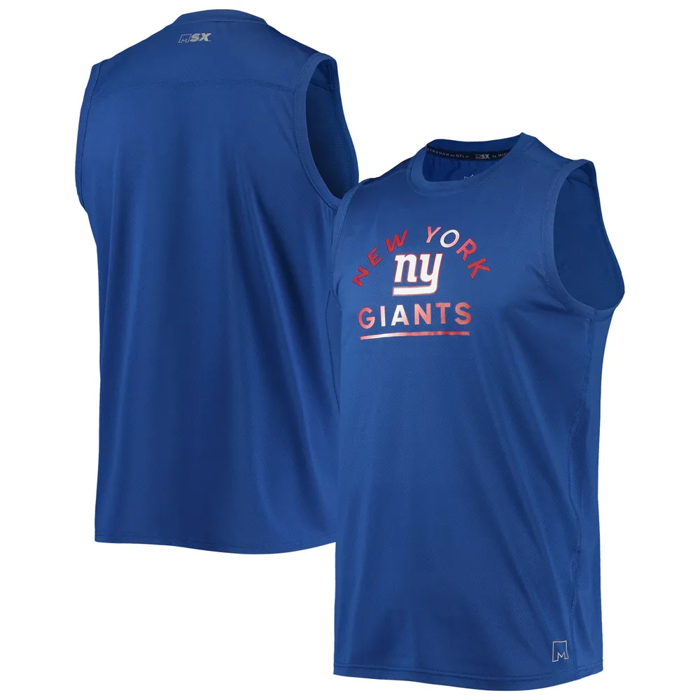 Débardeur MSX by Michael Strahan Royal New York Giants Rebound pour homme