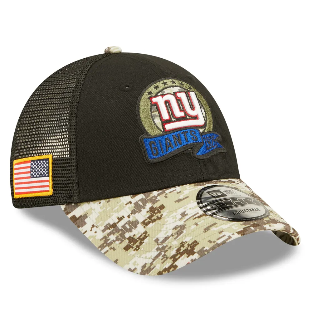 New York Giants ARMY CAMO TRUCKER Hat by New Era