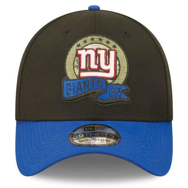 Casquette 39THIRTY Flex Hat New York Giants 2022 Salute To Service pour homme, noir/bleu marine