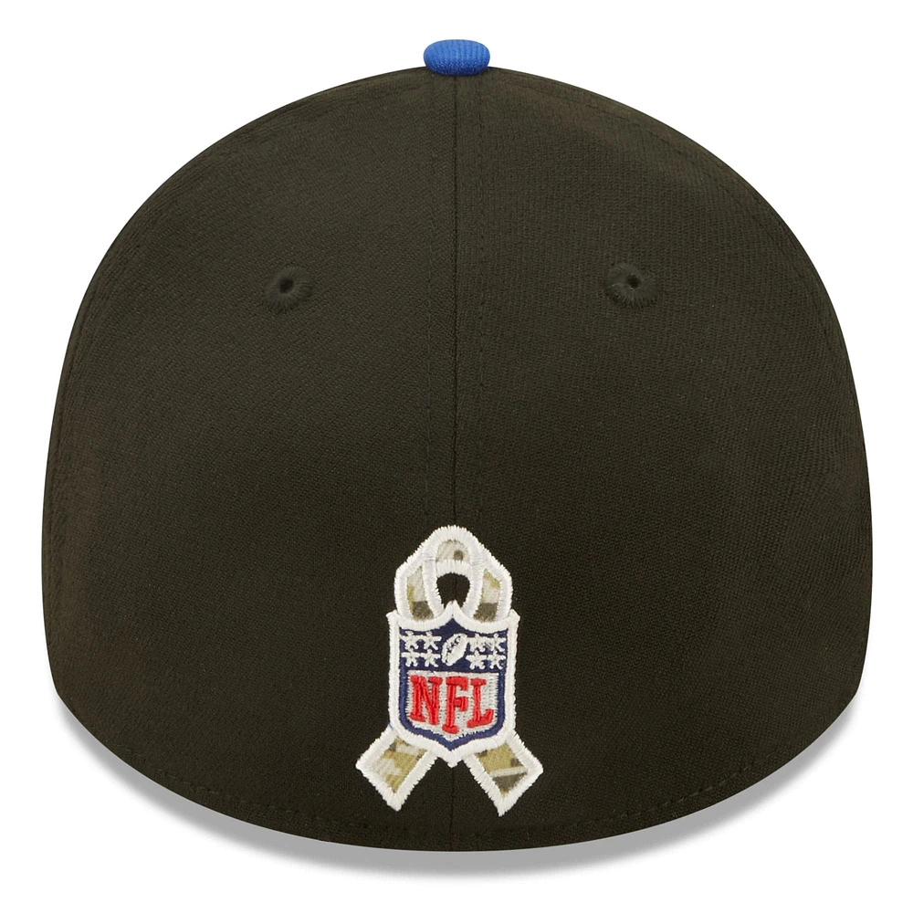 Men's New Era Black/Navy York Giants 2022 Salute To Service - 39THIRTY Flex Hat