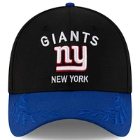 Men's New Era Black/Royal York Giants 2025 NFL Draft 39THIRTY Flex Hat