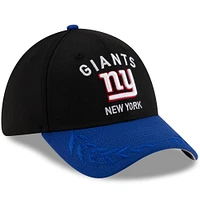 Men's New Era Black/Royal York Giants 2025 NFL Draft 39THIRTY Flex Hat