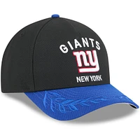 Casquette ajustable New Era 9FORTY M-Crown A-Frame pour homme, noire/bleu marine, des New York Giants, draft NFL 2025