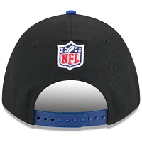 Casquette ajustable New Era 9FORTY M-Crown A-Frame pour homme, noire/bleu marine, des New York Giants, draft NFL 2025