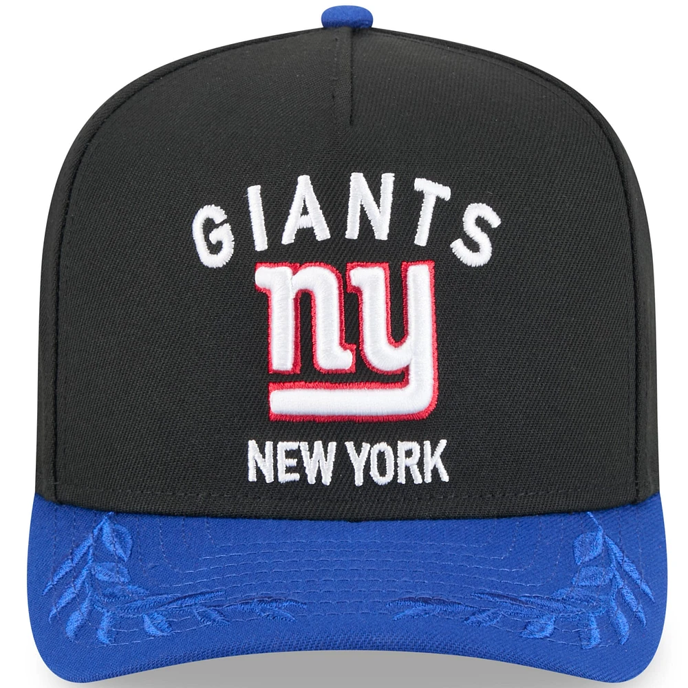Men's New Era /Royal New York Giants 2025 NFL Draft A-Frame 9FIFTY Snapback Hat