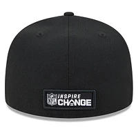 Men's New Era Black York Giants 2023 Inspire Change 59FIFTY Fitted Hat