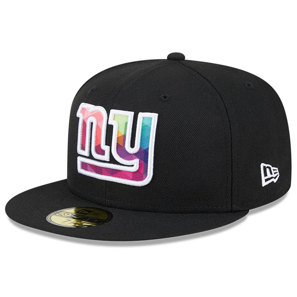 Casquette ajustée 59FIFTY NFL Crucial Catch 2023 New Era noire pour hommes des Giants de York