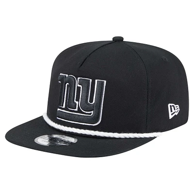 Casquette snapback de golf New Era noire New York Giants B-Dub pour homme