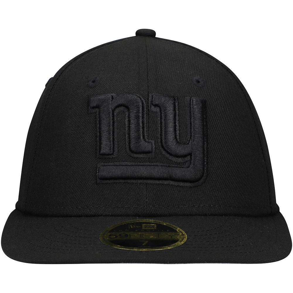 Men's New Era Black York Giants on Low Profile 59FIFTY II Fitted Hat