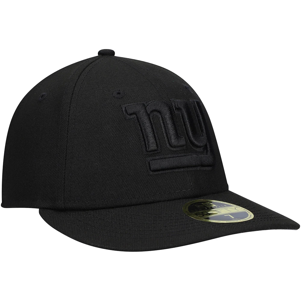 Men's New Era Black York Giants on Low Profile 59FIFTY II Fitted Hat