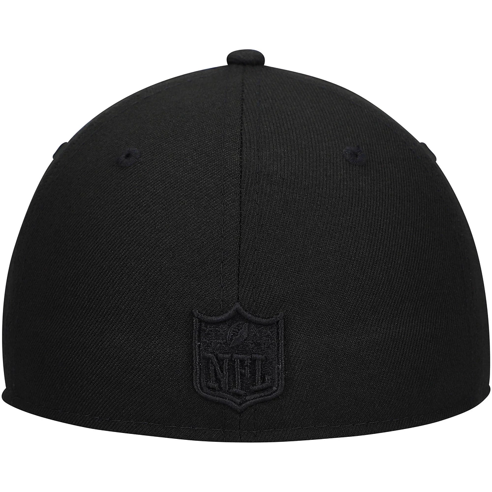 Men's New Era Black York Giants Historic Logo on Low Profile 59FIFTY II Fitted Hat