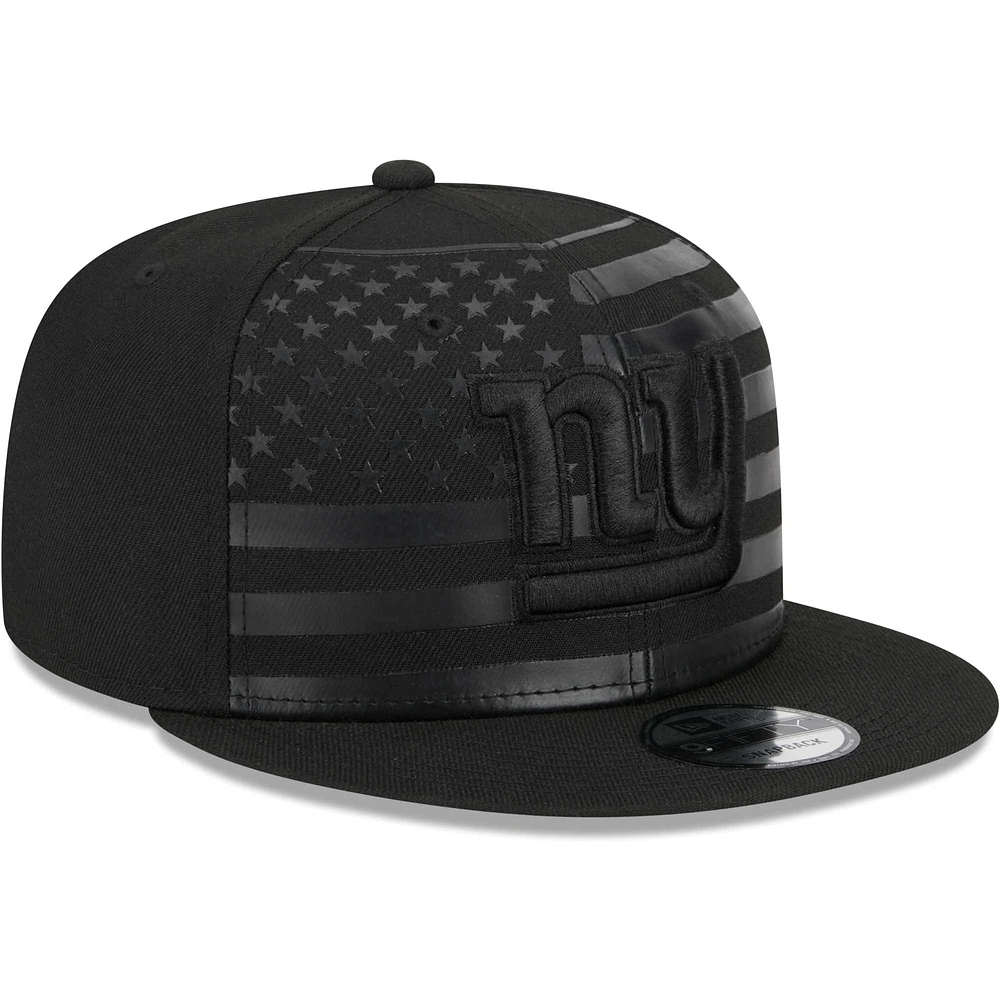 Casquette New Era New York Giants Independent 9FIFTY Snapback noire pour homme