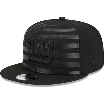 Casquette New Era New York Giants Independent 9FIFTY Snapback noire pour homme
