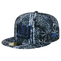 Casquette ajustée Shibori 59FIFTY New York Giants Era pour homme noire