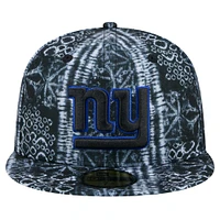 Men's New Era Black York Giants Shibori 59FIFTY Fitted Hat