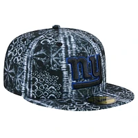 Casquette ajustée Shibori 59FIFTY New York Giants Era pour homme noire