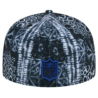 Casquette ajustée Shibori 59FIFTY New York Giants Era pour homme noire