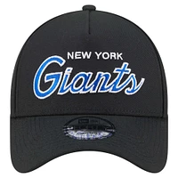 Men's New Era Black New York Giants Smith 9FORTY Adjustable hat