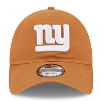 Men's New Era  Brown New York Giants  Main Core Classic 2.0 9TWENTY Adjustable Hat