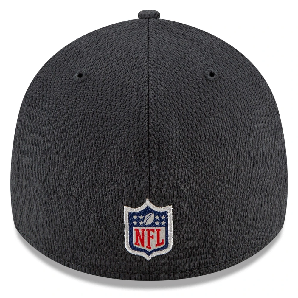 Men's New Era Charcoal York Giants 2021 NFL Crucial Catch - 39THIRTY Flex Hat