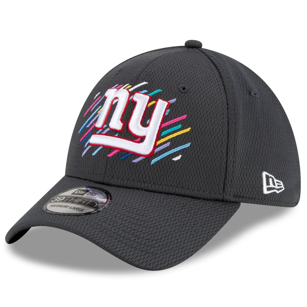 Men's New Era Charcoal York Giants 2021 NFL Crucial Catch - 39THIRTY Flex Hat