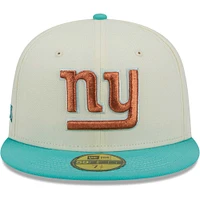 Men's New Era Cream/Mint York Giants City Icon 59FIFTY Fitted Hat