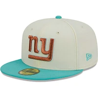 Men's New Era Cream/Mint York Giants City Icon 59FIFTY Fitted Hat