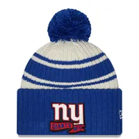 Men's New Era Royal New York Giants 2022 Sideline Ink Dye Cuffed Knit Hat