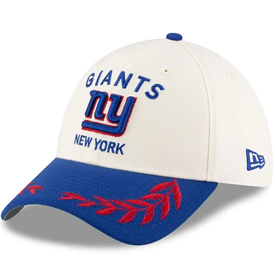 Casquette New Era 39THIRTY Flex crème/bleu roi pour homme, York Giants, draft NFL 2025