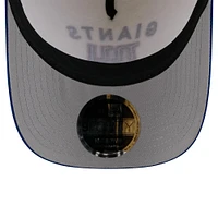 Men's New Era Cream/Royal New York Giants 2025 NFL Draft 9FORTY A-Frame M-Crown Adjustable Hat
