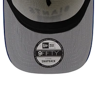 Men's New Era  Cream/Royal New York Giants 2025 NFL Draft A-Frame 9FIFTY Snapback Hat