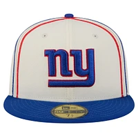 Men's New Era Cream York Giants Soutache 59FIFTY Fitted Hat