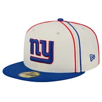 Men's New Era Cream York Giants Soutache 59FIFTY Fitted Hat