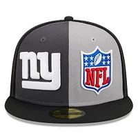 Men's New Era  Gray/Black York Giants 2023 Sideline 59FIFTY Fitted Hat